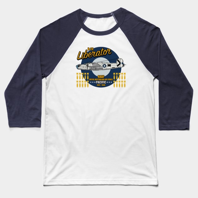 RAAF B-24 Liberator Baseball T-Shirt by TCP